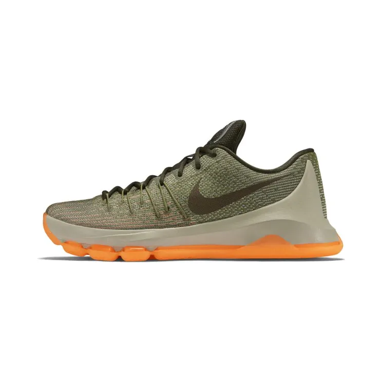 Nike KD 8 Easy Euro “Lunar Grey / Alligator / Bright Citrus / Sequoia” (749375-033)