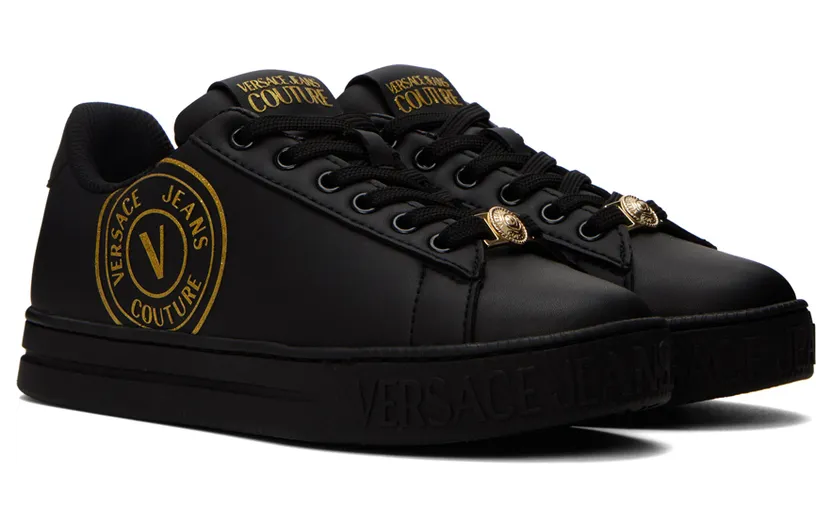 Versace Jeans Couture White V-Emblem Court 88 Sneakers (E73VA3SK3EZP013) (4)