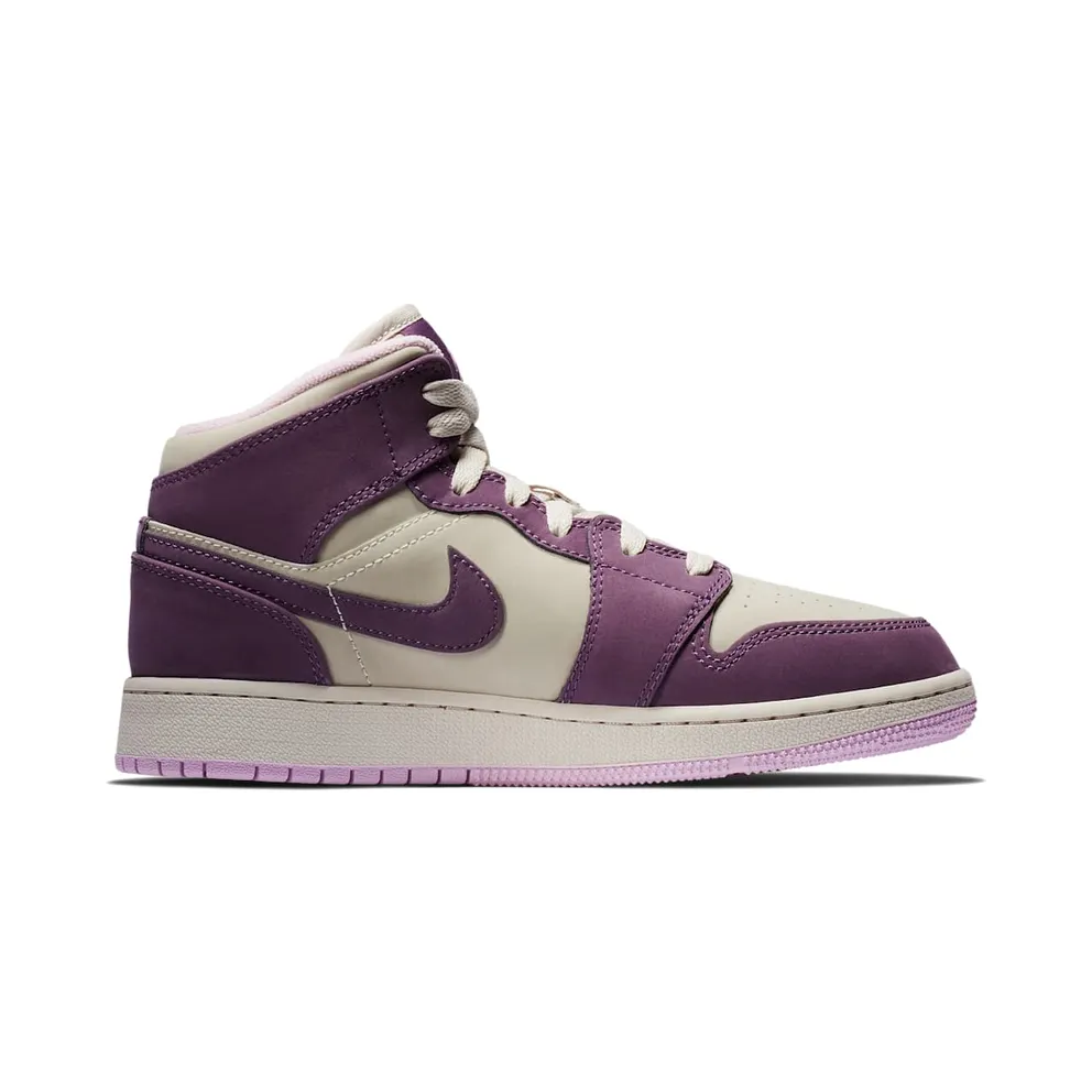 Jordan 1 Mid Pro Purple Desert Sand (GS) Pro Purple/Desert Sand (555112-500)
