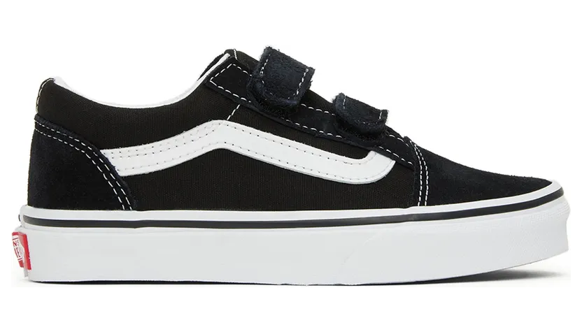 Vans Kids Black Old Skool V Little Kids Sneakers (VN000VHE6BT1)