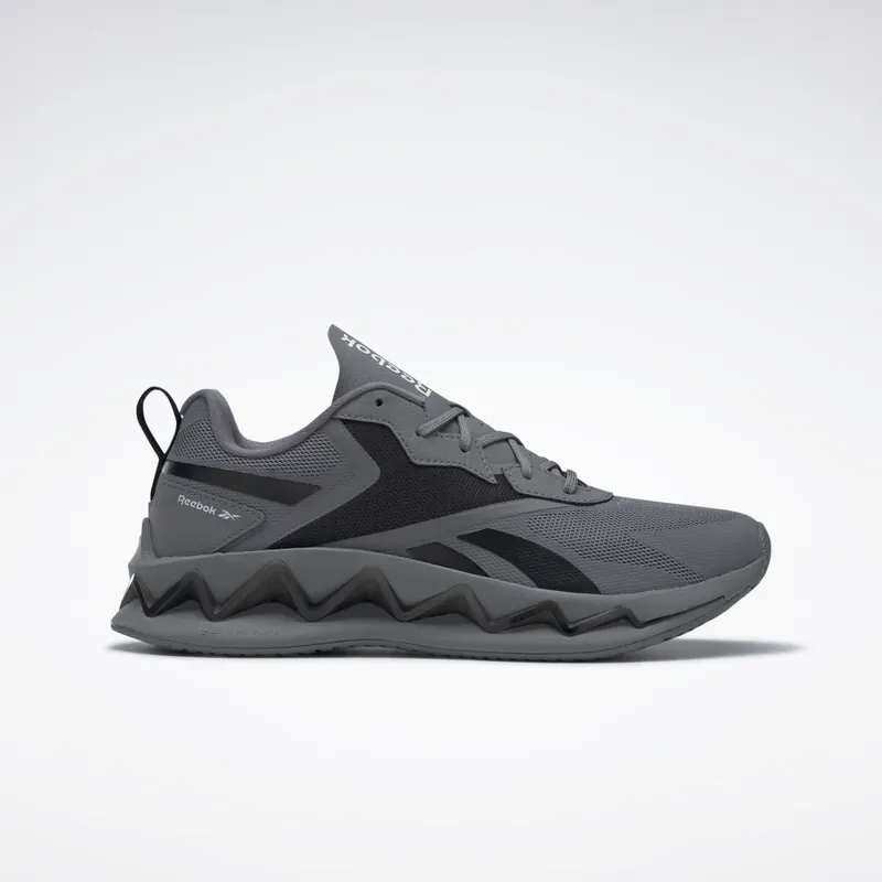 Reebok Zig Elusion Energy Shoes Pure Grey 6 / Black / Cloud White