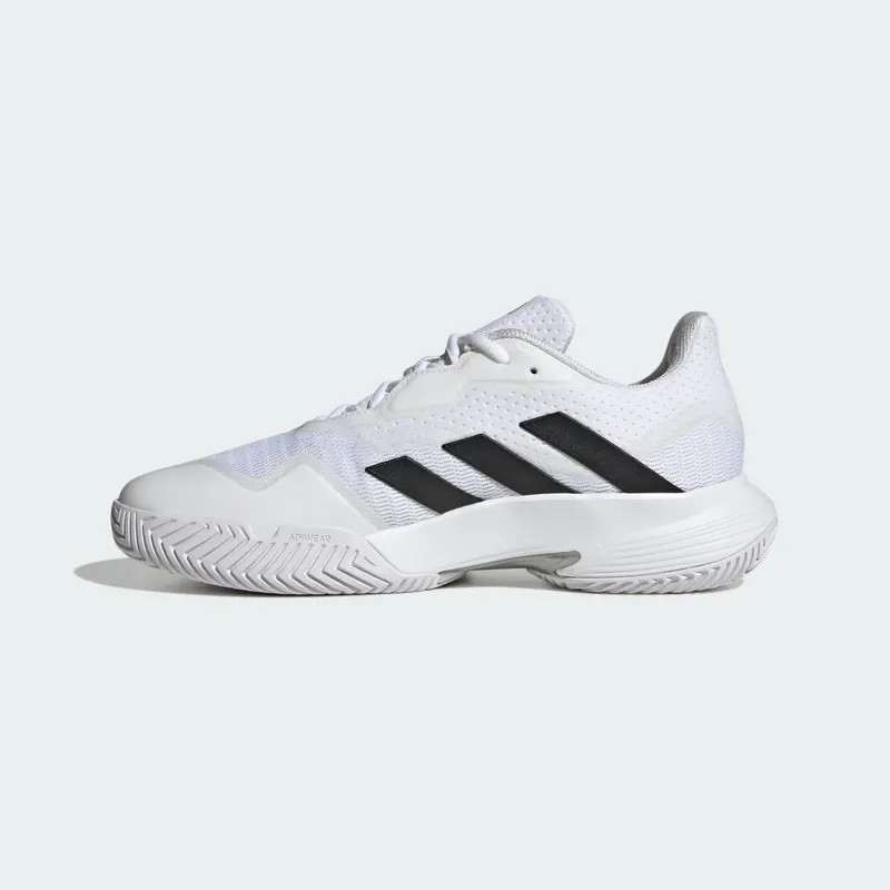 Adidas CourtJam Control Tennis Shoes Cloud White / Core Black / Matte Silver (ID1538)