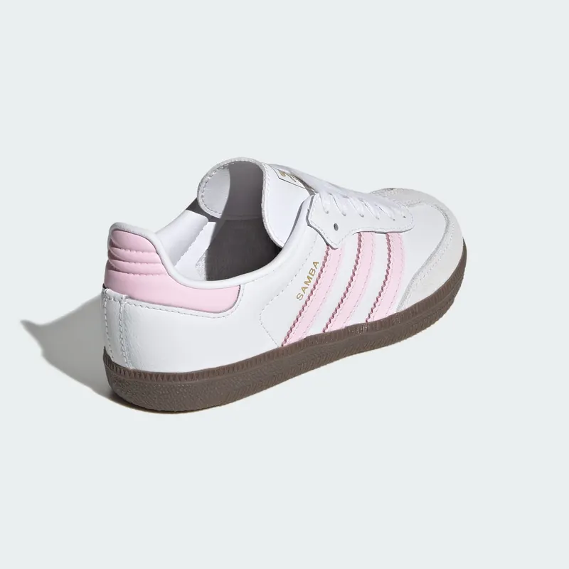 Adidas Samba OG Shoes Cloud White / Clear Pink / Gum (JQ2849)