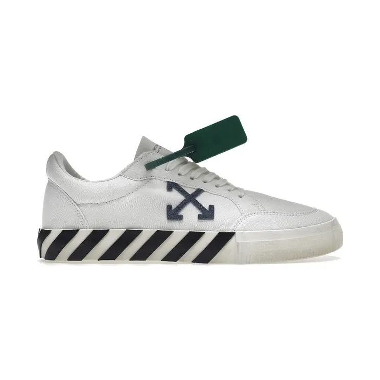 OFF-WHITE Vulc Low Cotton White Blue Grey (OMIA085S22FAB0010145)