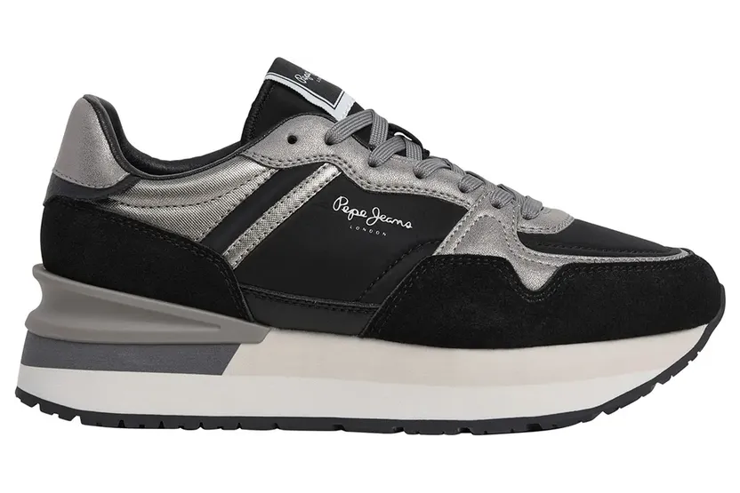 Pepe Jeans PèPè sneaker Zwart / Zilver (PLS600066-999)