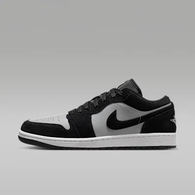 Jordan 1 Low Black Light Smoke Grey – “Zwart / Light Smoke Grey / Wit” (553558-048)