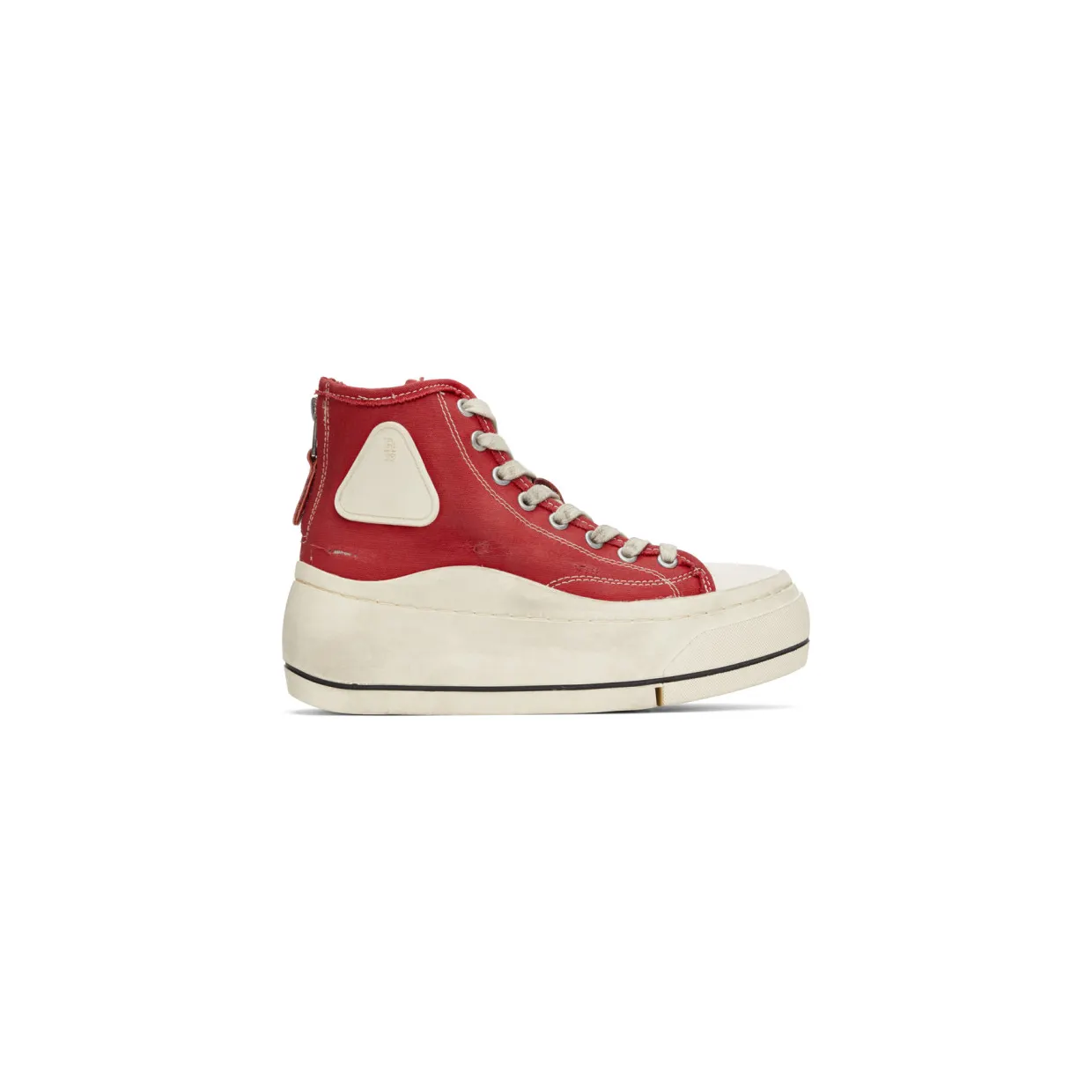 R13 Red Distressed High-Top Sneakers (R13S5029-003)
