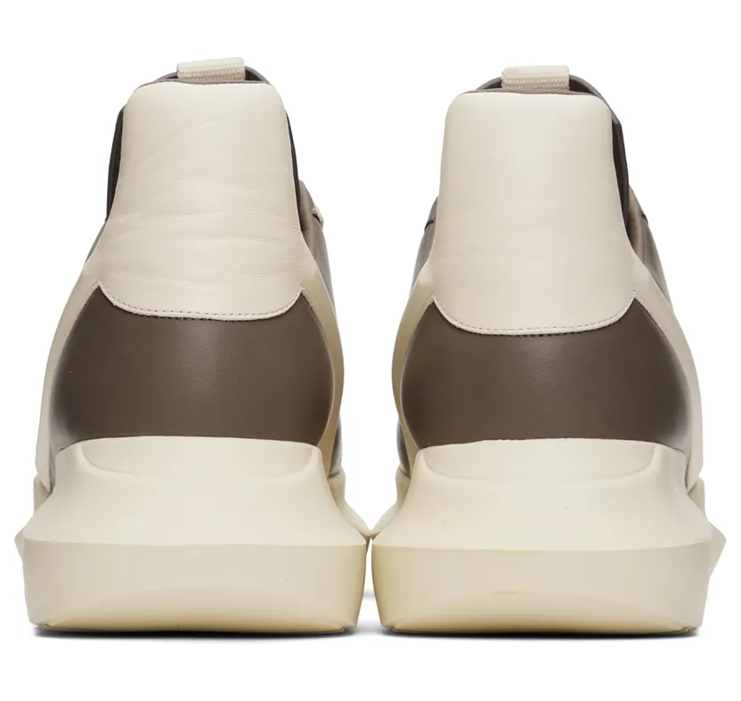 Rick Owens Gray & Off-White Geth Sneakers (RU02B2814 LCG) (2)