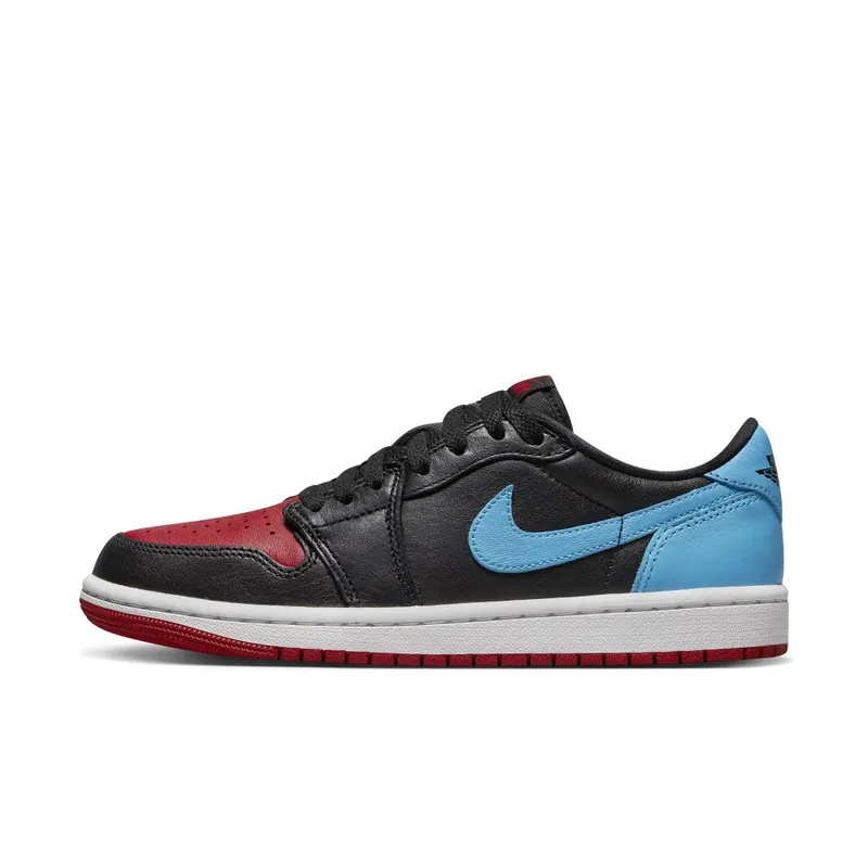 Air Jordan 1 Low OG Black/Gym Red/Dark Powder Blue (CZ0775-046)