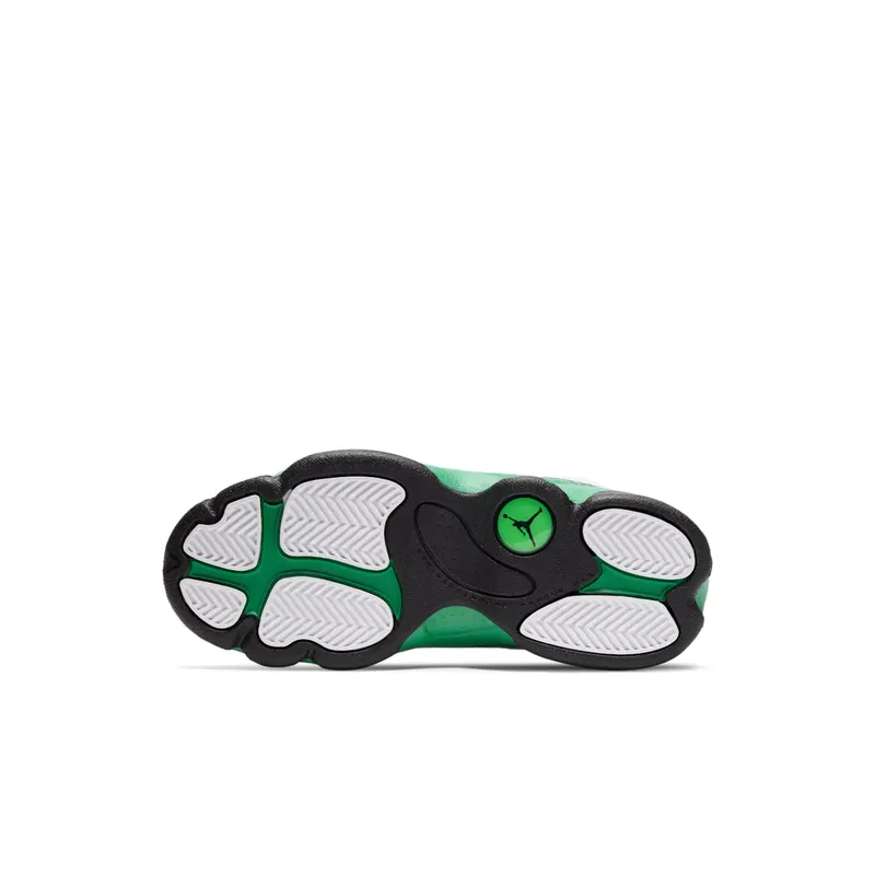 Jordan 13 Retro White Lucky Green (PS) White/White-Lucky Green-Black (414575-113)
