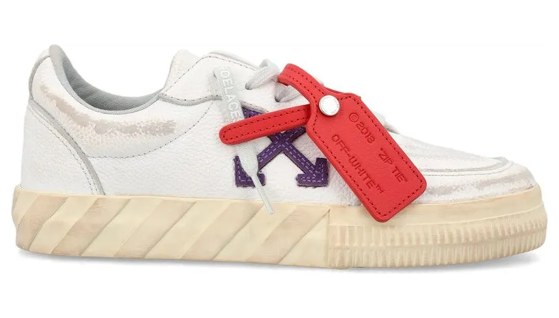 OFF-White Vulcanized Low Distressed White Purple (OWIA272F23LEA0030137)