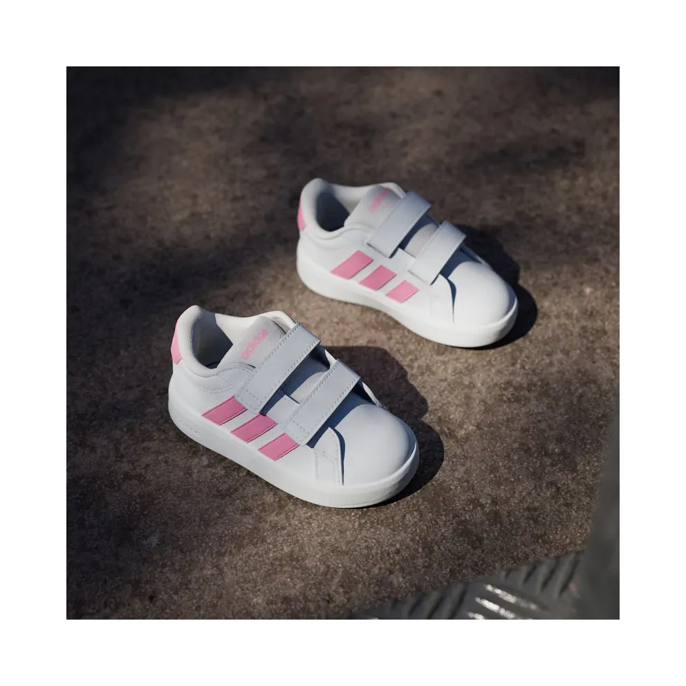Adidas Grand Court 3.0 Peuters Cloud White / Bliss Pink / Bliss Pink (JP9376)