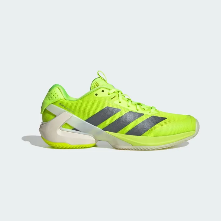 Adidas Adizero Ubersonic 5 Clay Tennisschoenen Lucid Lemon / Iron Metallic / Cloud White (IH8107)