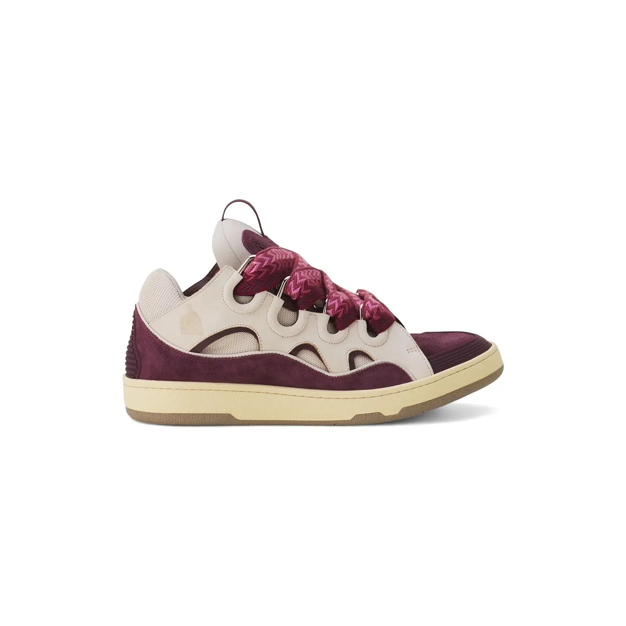 Lanvin Leather Curb Biege Burgundy (FU-SKDK12-BICO-E250539)