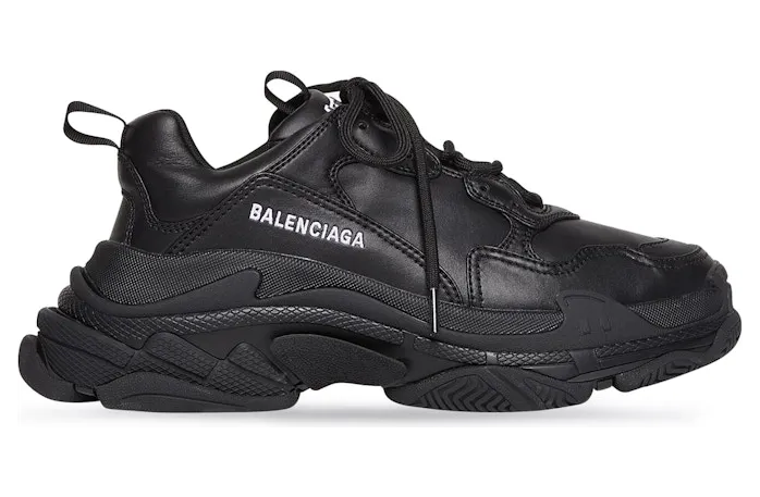 Balenciaga Triple S Synthetic Leather Triple Black (W) (524039W2FA51000)