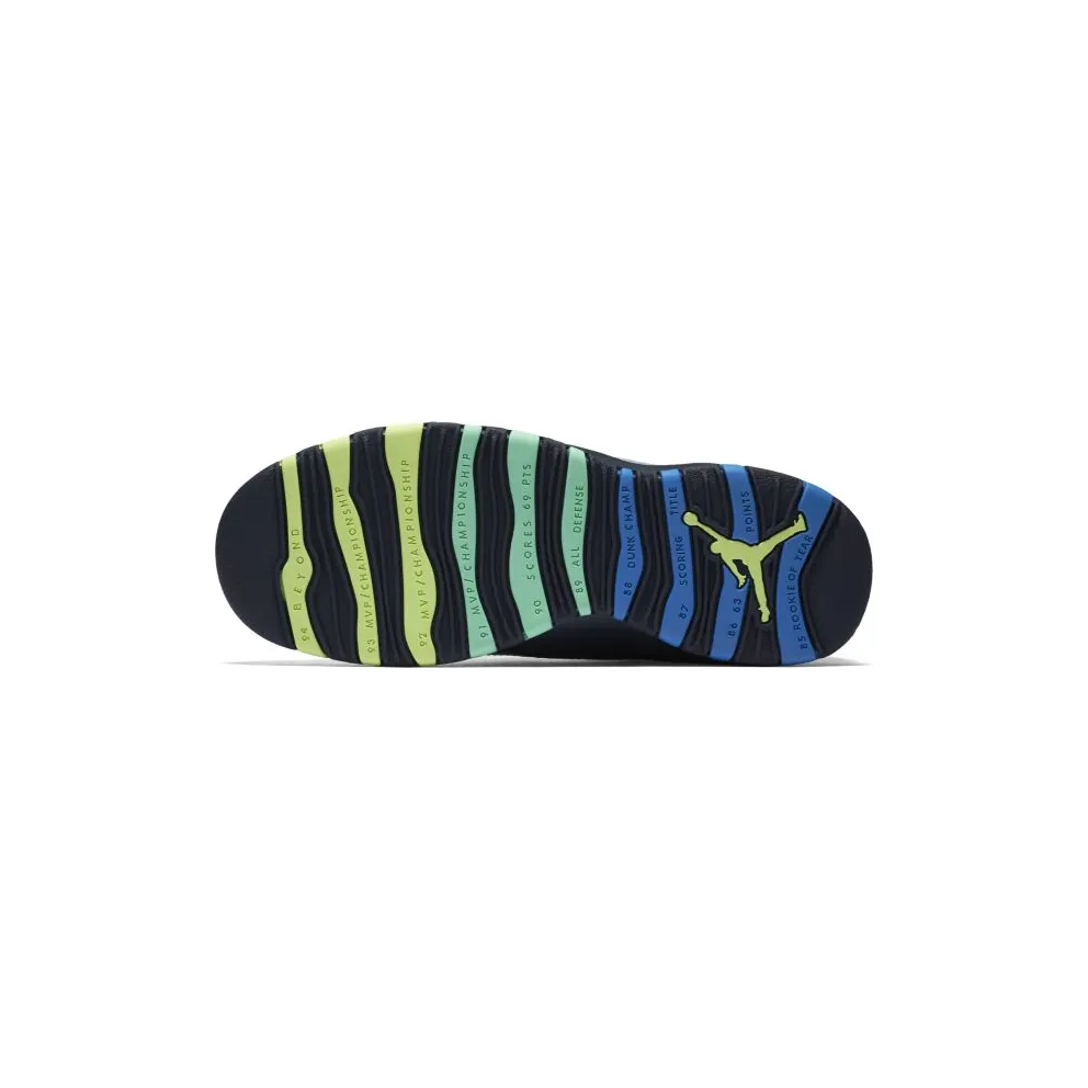 Jordan 10 Retro Rio (GS) Wolf Grey/Pht Bl-Obsdn-Grn Glw (310806-019)