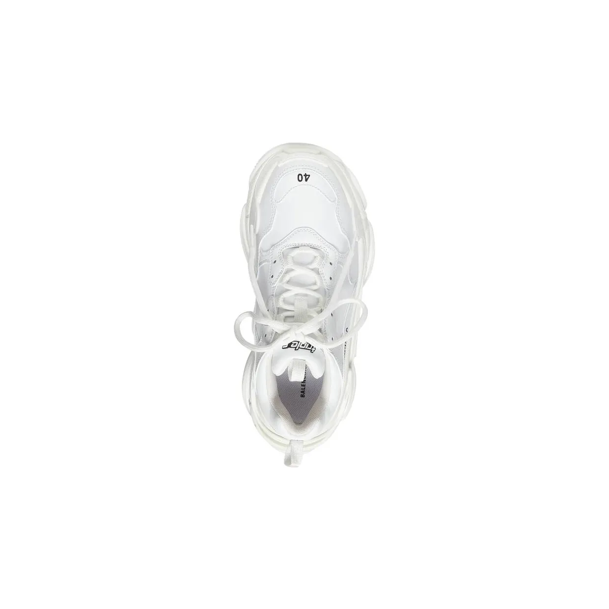 Balenciaga Triple S Synthetic Leather Triple White (W) (524039W2FA59000) (5)