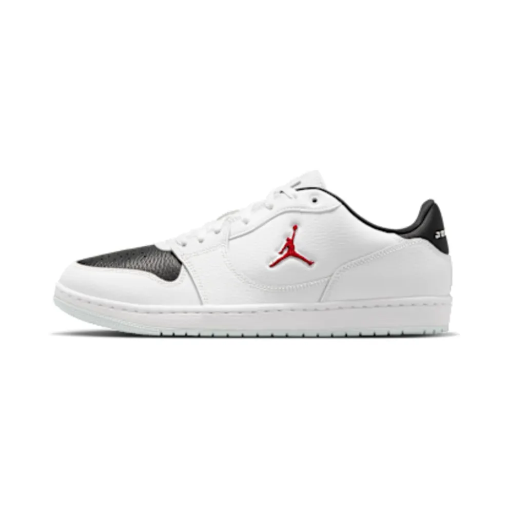 Nike Jordan Court Connect Low “White / Black / Gym Red” (IQ5698-101)