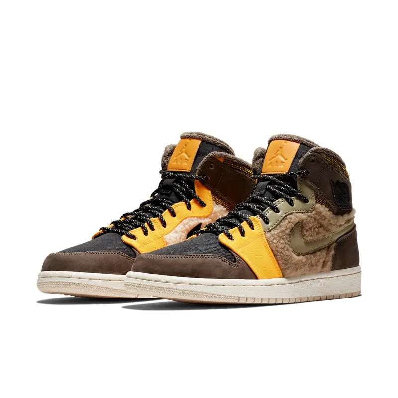 Jordan 1 Retro High Utility Pack (W) Beach/Black-Ridgerock-Neutral Olive (AV3724-200)