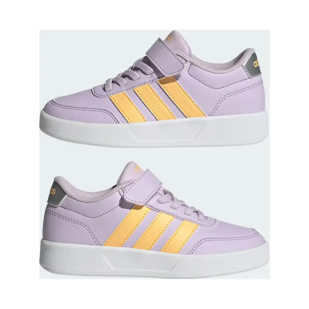 adidas Breaknet 3.0 Shoes Kids “Ice Lavender / Ice Tangerine / Silver Metallic” (KI8684)