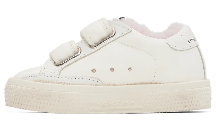 Golden Goose Baby White May School Sneakers (GJF00198.F003280.11202) (3)