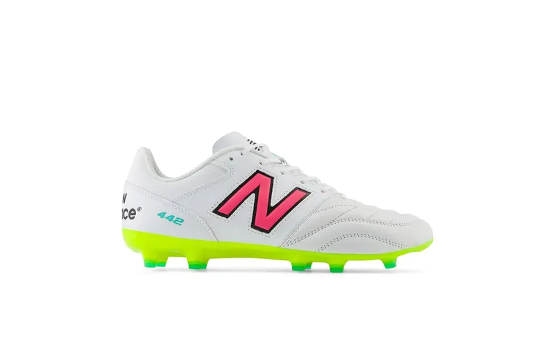 New Balance 442 v2 Team FG White Hi-Lite Neon Pink (MS42FWH2)