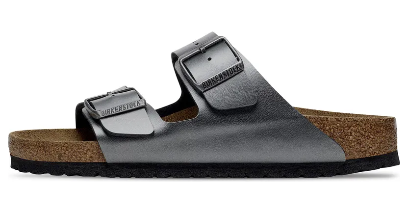 Birkenstock Arizona Birko-Flor “Silver” (1029233)