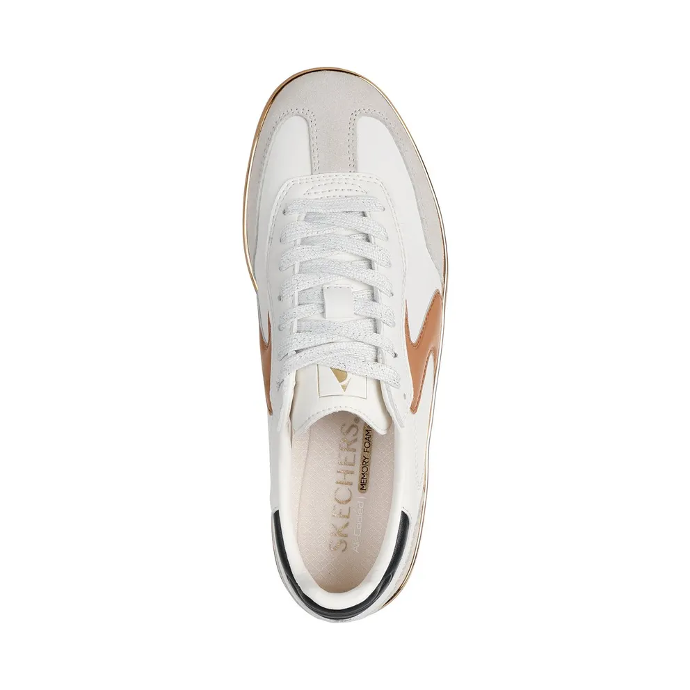 Skechers Hotshot – Living Luxe Sneaker Natuurlijk/Bruin