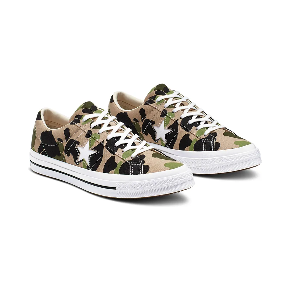 Converse One Star Ox Duck Camo Candied Ginger/Piquant Green (165027C)
