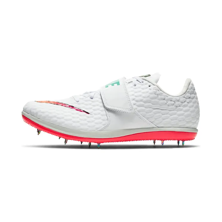 Nike High Jump Elite White Ombre “White / Black / Hyper Jade / Flash Crimson” (806561-101)