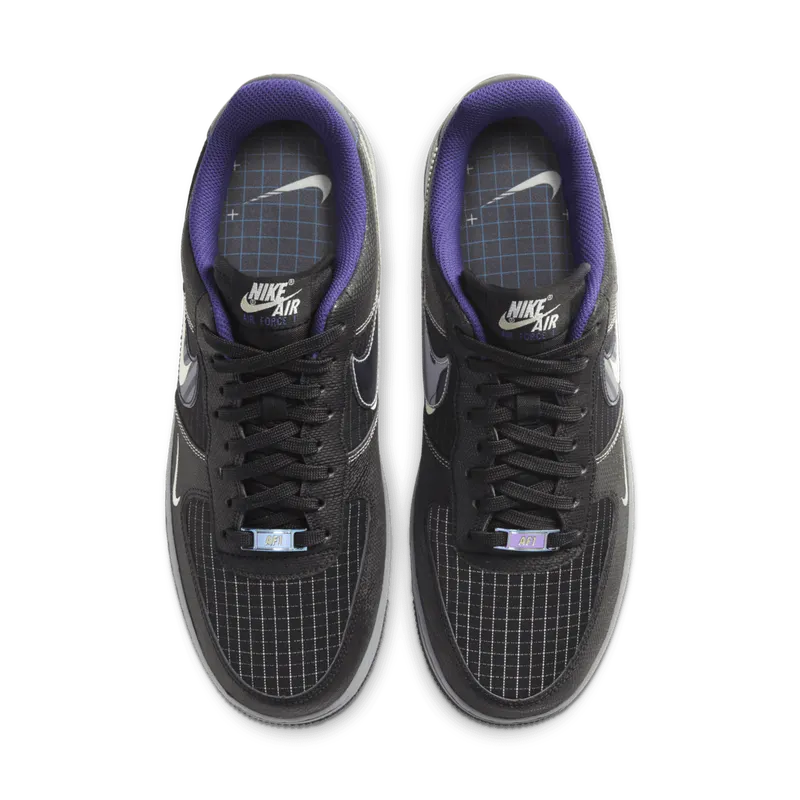 Nike Air Force 1 Low Future Swoosh Pack Black/Cool Grey-Vapor Green-Racer Blue (CT1621-001)