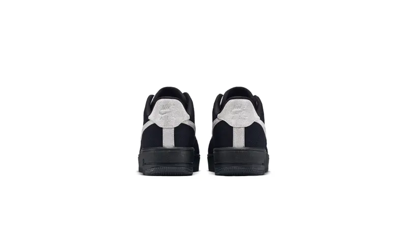 Nike Air Force 1 Flyknit Low Black Metallic Silver Black/Metallic Silver-Black (908670-001)