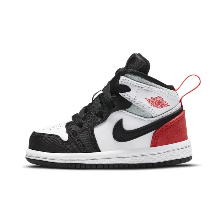 Jordan 1 Mid SE White Black Red Spruce (BQ6933-100)