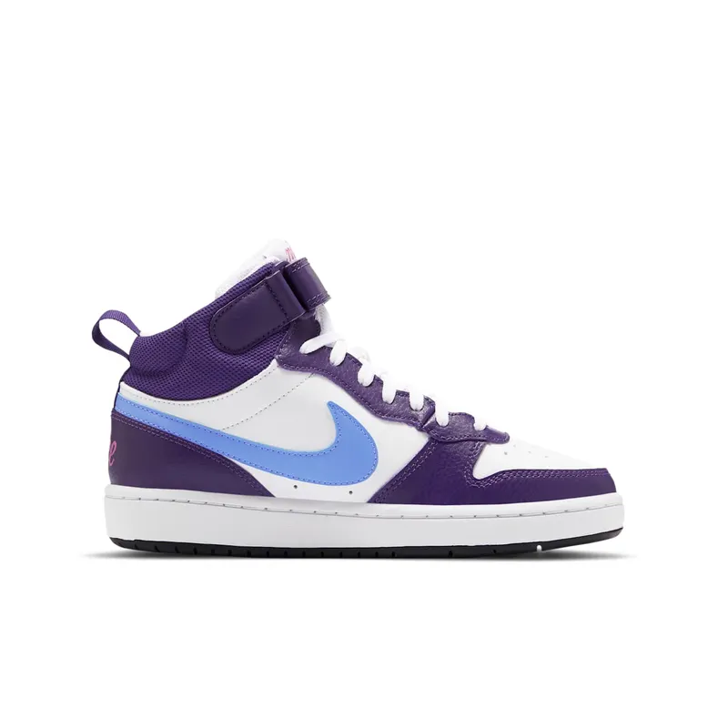 Nike Court Borough Mid 2 White Eggplant Royal Pulse (CD7782-106)