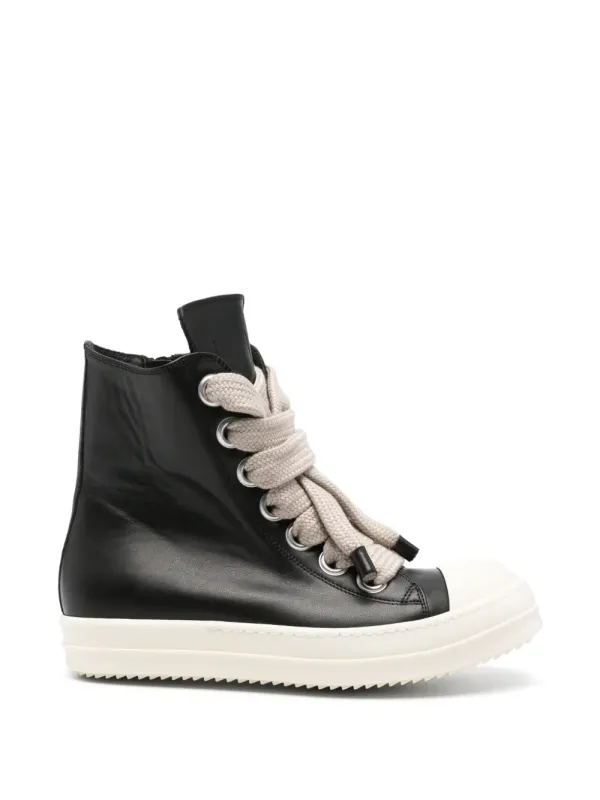 Rick Owens High-Top-Sneakers mit Jumbo-Spitze – Schwarz (RU02F4892LCOW2)