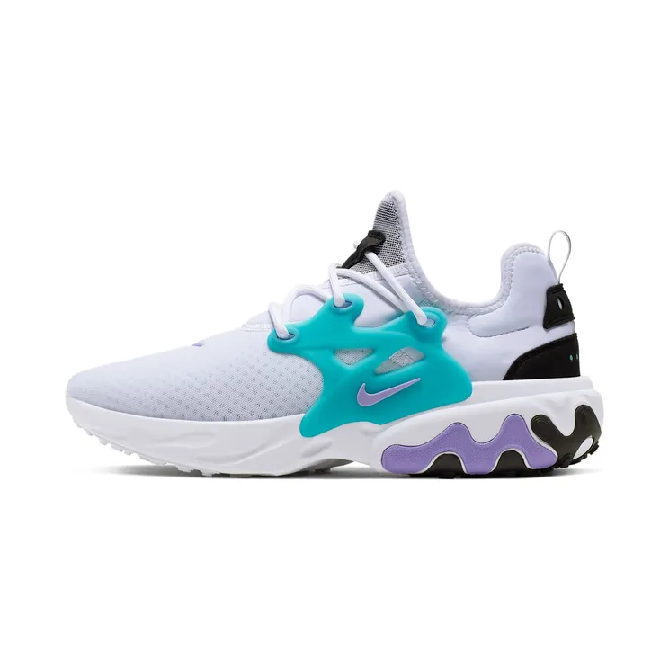 Nike React Presto “White / Black / Atomic Violet / Night Maroon” (AV2605-101)