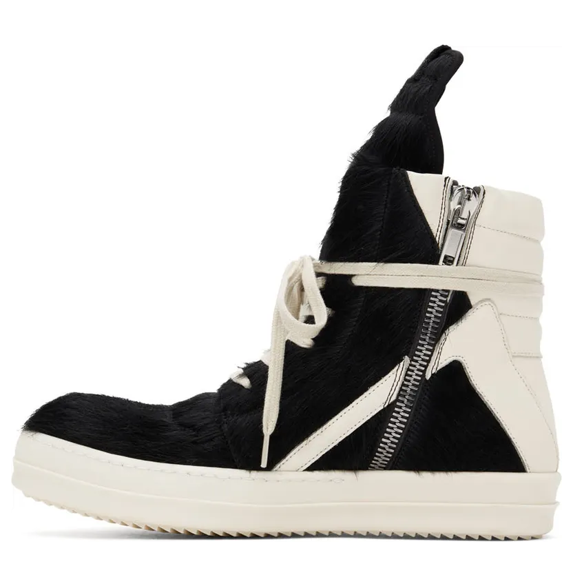 Rick Owens Black Geobasket Sneakers (RR02B2894 LHL) (3)