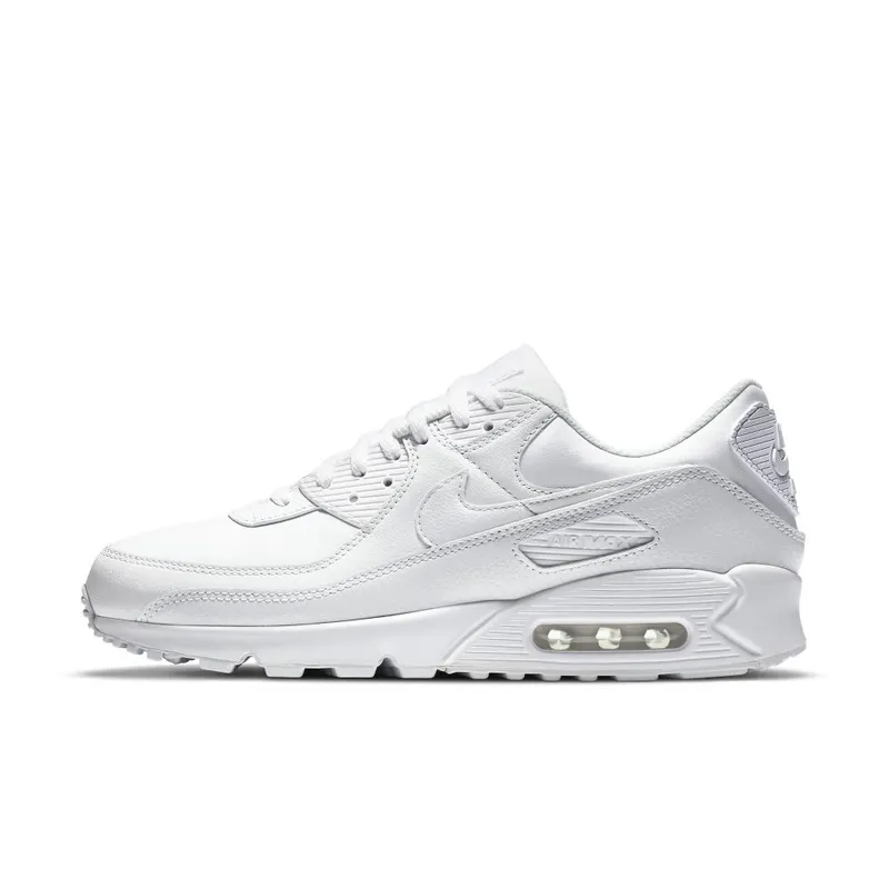 Nike Air Max 90 Leather Triple White (2020) White/White-White (CZ5594-100)