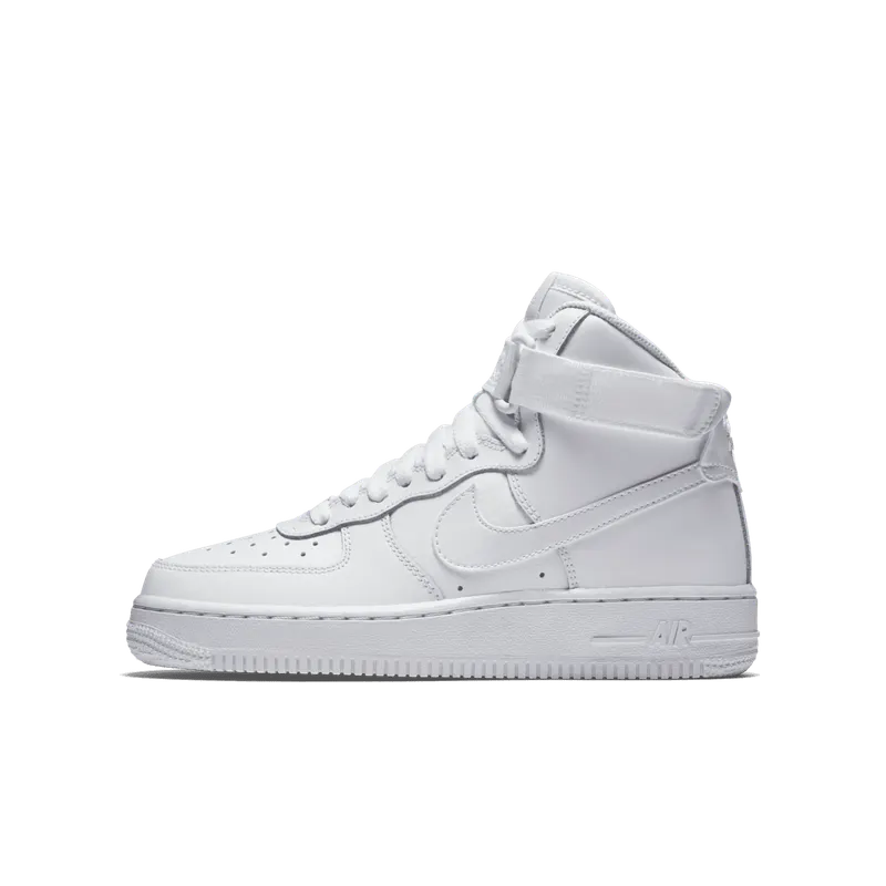 Nike Air Force 1 High White (GS) White/White (653998-100)