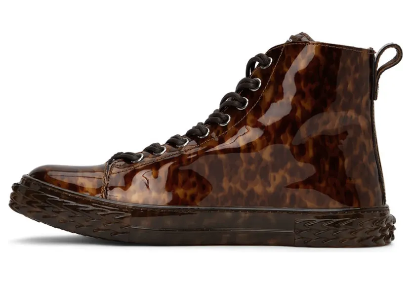 Giuseppe Zanotti Brown Shredder High Sneakers (RU10056-90633) (3)