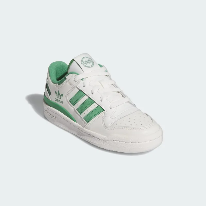 adidas Forum Low CL Shoes Kids Cloud White / Preloved Green / Preloved Green (ID8722)