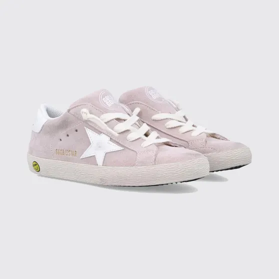 Golden goose Super-Star Used Suede Sneakers Pink (GTF01028F00802825667)
