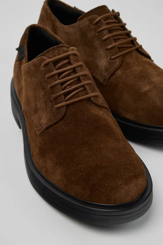 Camper Dean Lace-up Shoes aus Wildleder – Brown (K100979027)