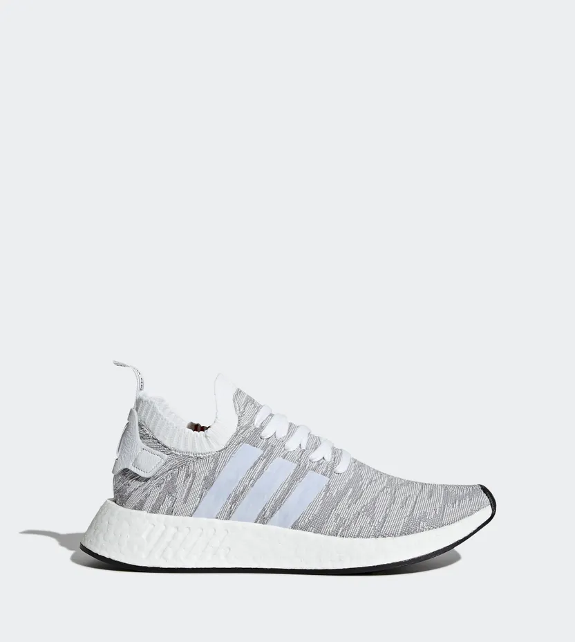 adidas NMD R2 Primeknit White Black