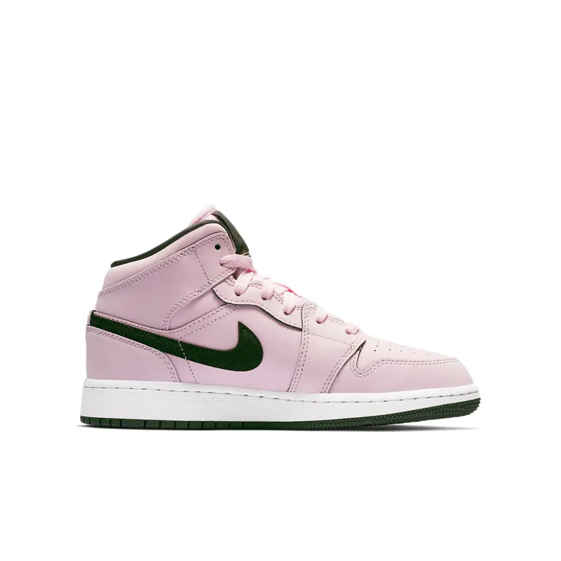 Jordan 1 Mid Pink Foam (GS) Pink Foam/Black-White (555112-601)