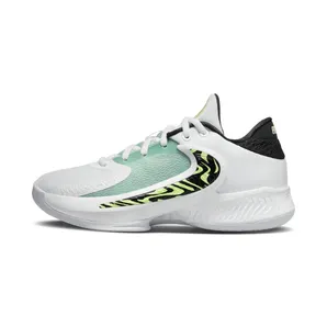 Nike Zoom Freak 4 GS Greek Coastline “White / Black / Barely Volt” (DQ0553-100)