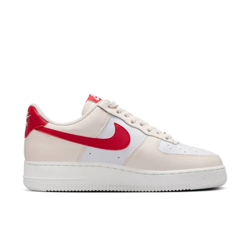 Nike Air Force 1 Low ’07 “Next Nature Pale Ivory University Red” (DC9486-109)