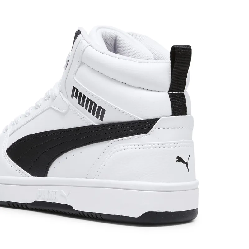 Puma Rebound V6 Mid “Puma White / Puma Black” (393831_02)