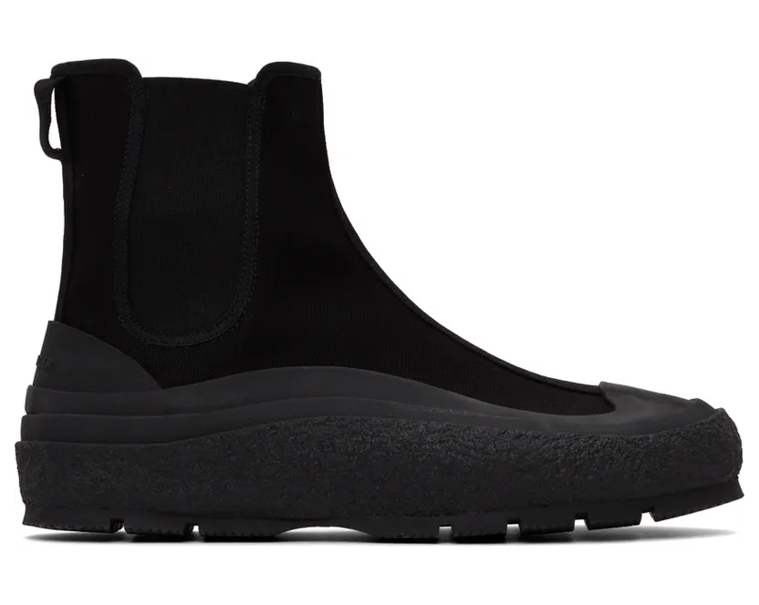 Jil Sander Black Chelsea Boot Sneakers (JI37521A_15605)