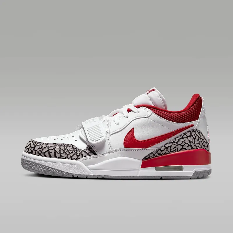 Jordan Legacy 312 Low “White / Cement Grey / Black / Gym Red” (FQ7827-106)
